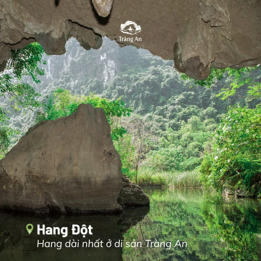Hang Đột- hang động dài nhất Tràng An