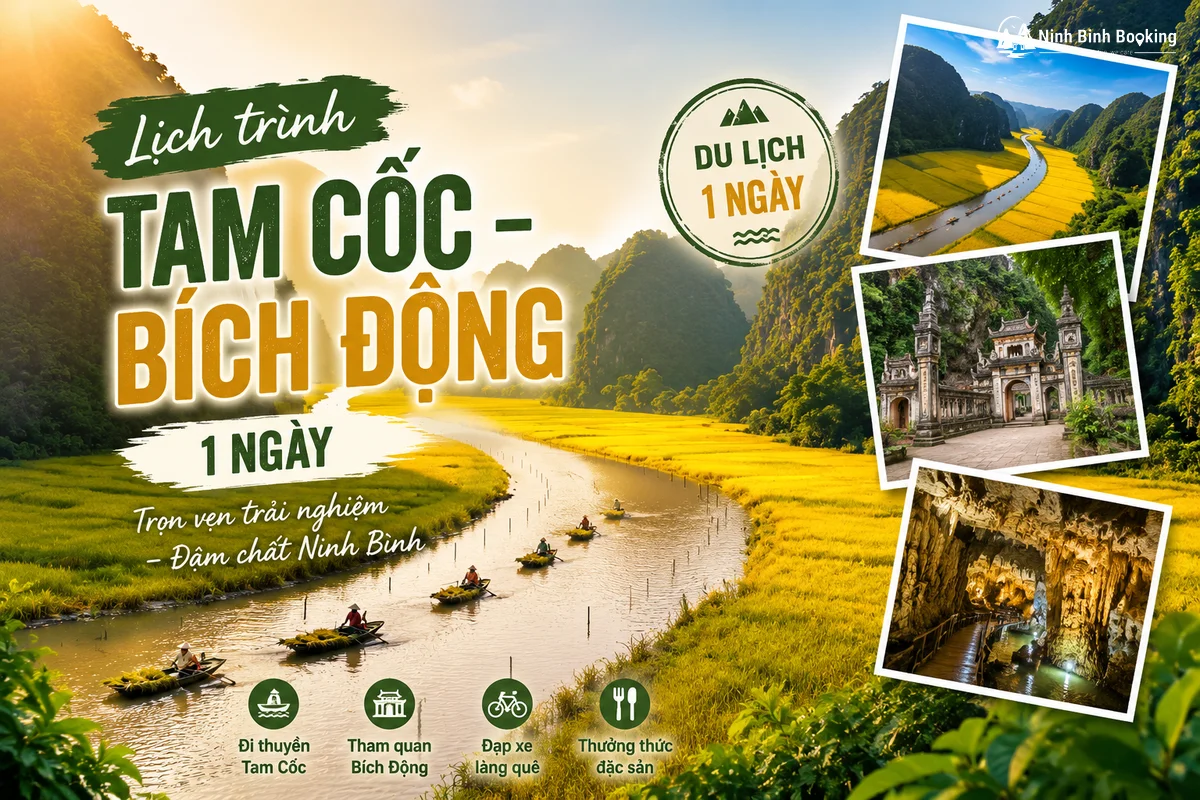 Tam Coc – Bich Dong Pagoda 1 day travel itinerary from Hanoi