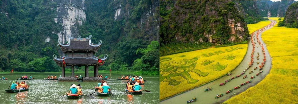 So sánh Tràng An và Tam Cốc